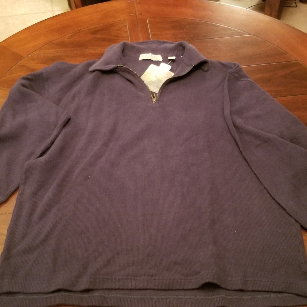 Blue quarter zip pullover.  XL.  Great condition